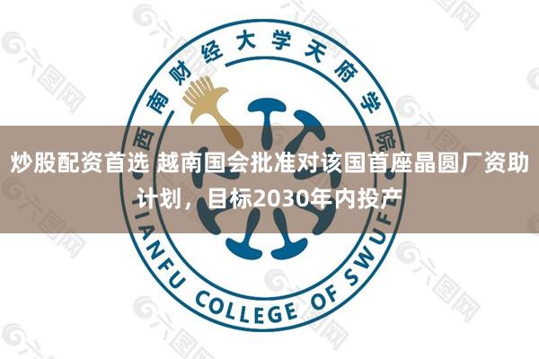 炒股配资首选 越南国会批准对该国首座晶圆厂资助计划，目标2030年内投产