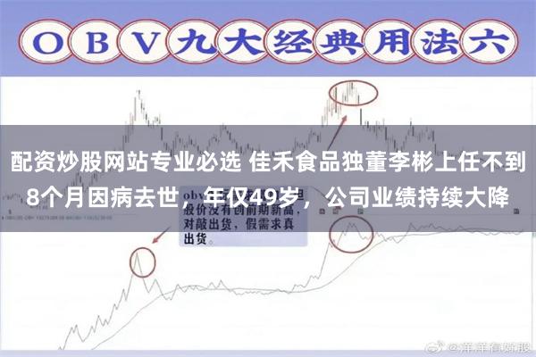配资炒股网站专业必选 佳禾食品独董李彬上任不到8个月因病去世，年仅49岁，公司业绩持续大降